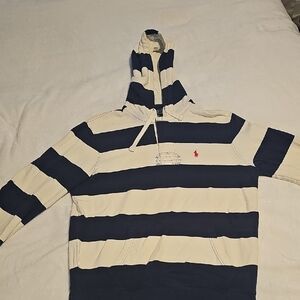 Ralph Lauren Navy and Cream Polo Shirt